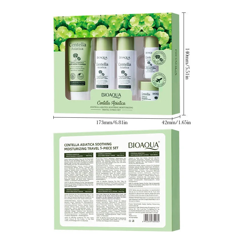 5pcs Set Bioaqua Centella Asiatica Skin Care Sets | Premium Care