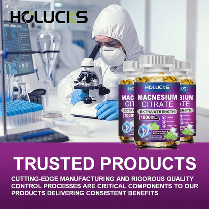 Buy 2 Get 2 Free! High Potency Magnesium Citrate Supplement -  for Muscle, Nerve, Bone and Heart Health Support, Gluten-Free
