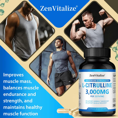 L-citrulline Supplement - Healthy Muscle Building, Energy, Strength, Immune System Support
