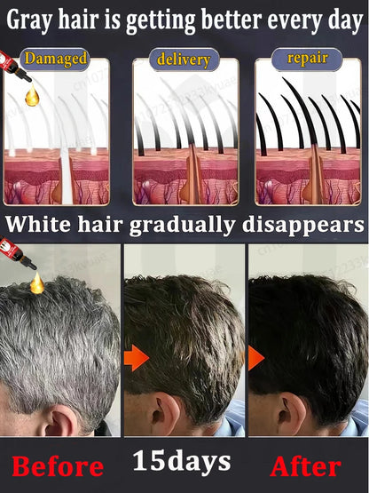 White Hair Turns Black Instantly Regaining Youthful Confidence | Premium Care