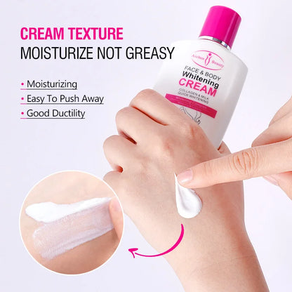 Face Body Bleaching Cream Improve Dark Skin Collagen Face Body Lotion Feminine Gentle Nourishing Dark Korean Skin Care Cream
