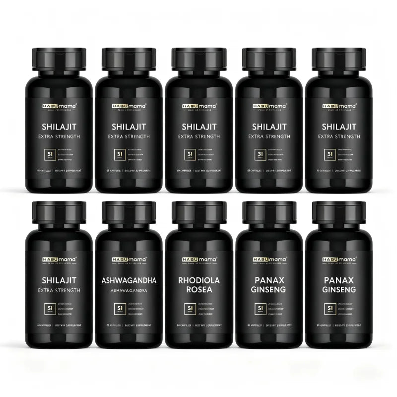 Purified Shilajit Vitality & Endurance Capsules (with Ashwagandha & Tribulus)
