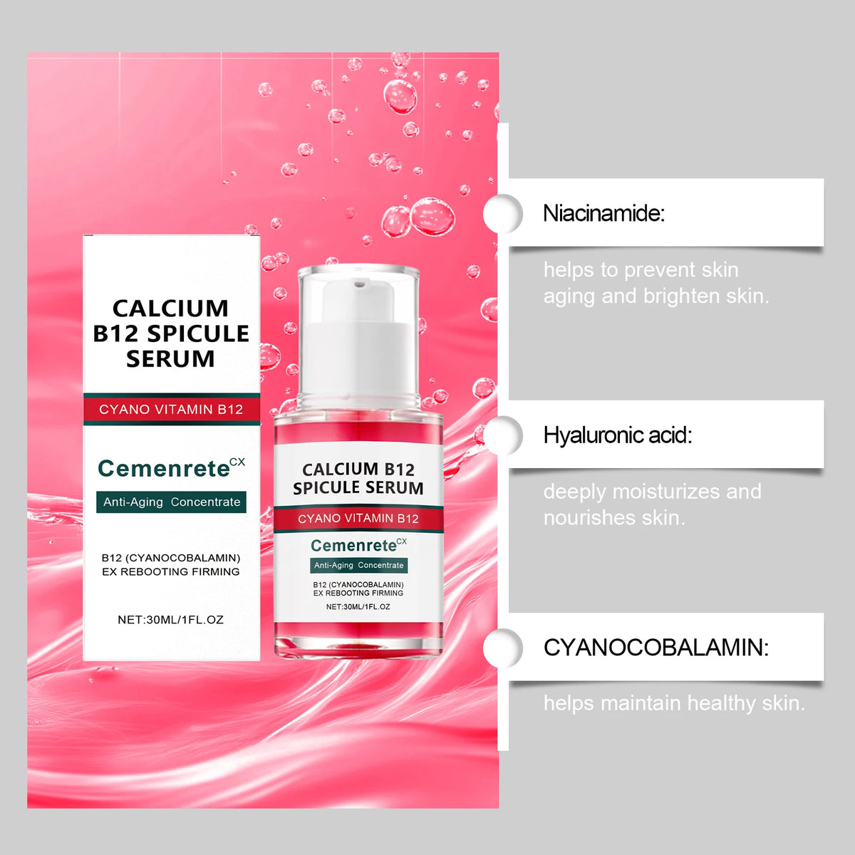 Calcium Skincare Set Anti Aging Calcium Volume Facial | Premium Care