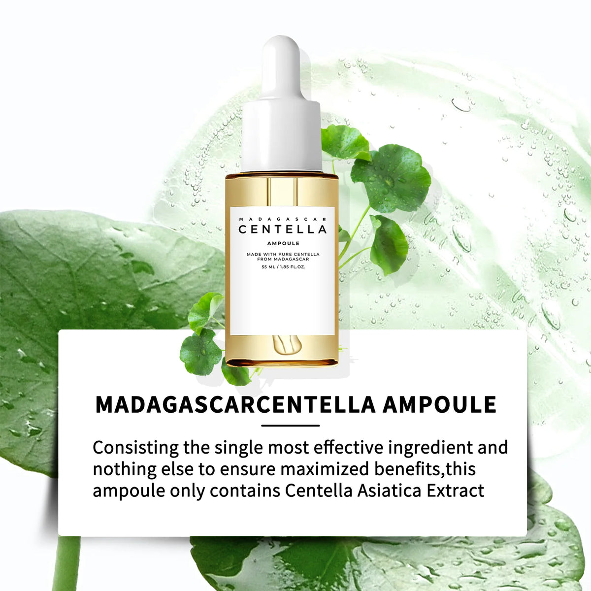 Centella Asiatica Brightening Serum Calms Irritation Reduces Breakouts | Premium Care