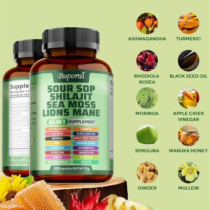Garmtar 24-in-1 Soursop Graviola & Superfood Complex - Garmtar Pure Supplements