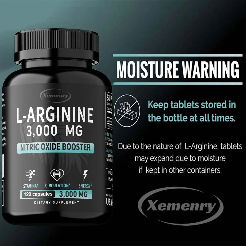 L-Arginine Workout Performance Capsules – Exercise Energy, Strength & Endurance Support