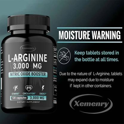 L-Arginine Workout Performance Capsules – Exercise Energy, Strength & Endurance Support