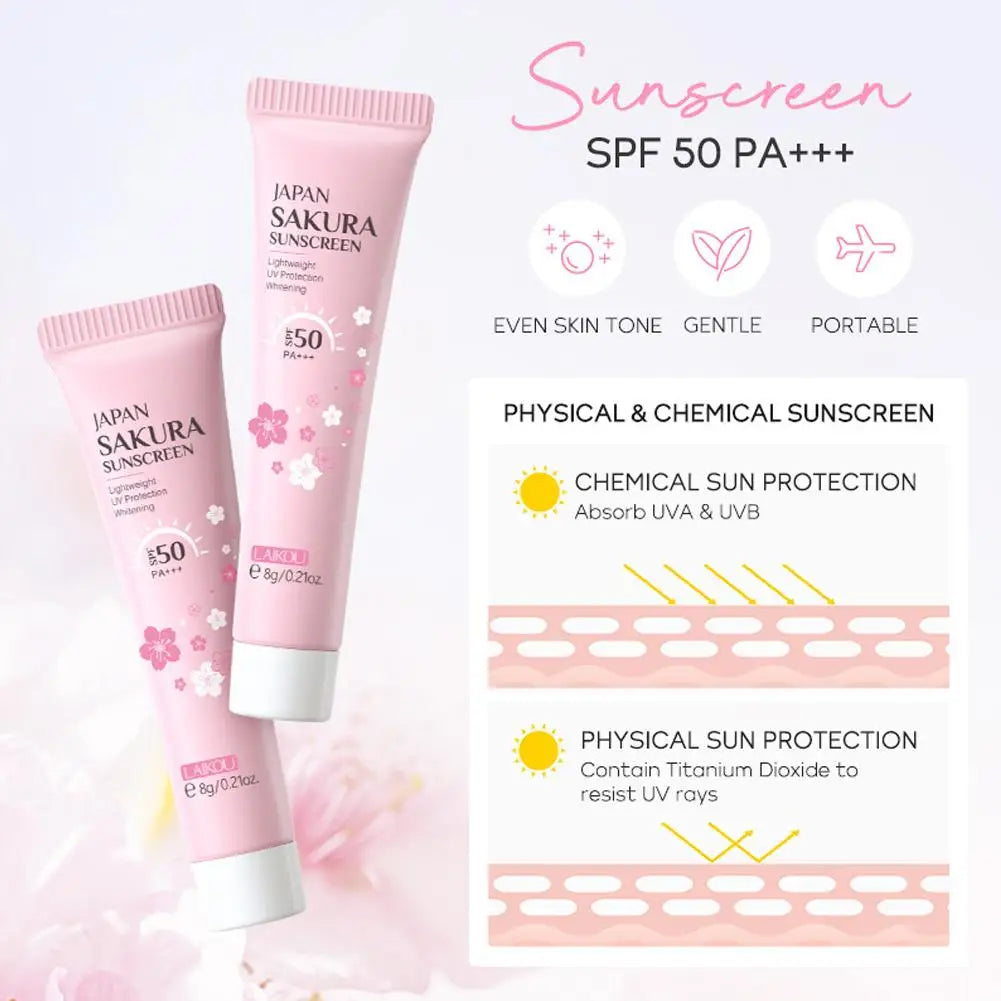 Sakura Skin Care Sets Kits With Cleanser Serum | Premium Care