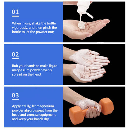 Sports Chalk Magnesium Powder Fitness Weight Lifting Non-slip Cream Grip Weight Lifting Climbing Gym Sports 30/50/100ml