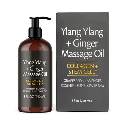 Skin Firming Body Massage Oil 240ml Natural Aromatherapy Relaxing Soothing Skin Care Essential Oil for Body Massage