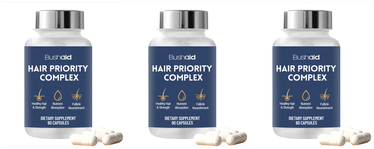 Bushaid Hair Nutrition Capsules With Biotin Hydrolyzed Keratin | Premium Care