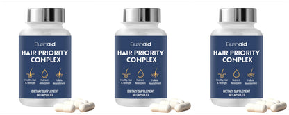Bushaid Hair Nutrition Capsules With Biotin Hydrolyzed Keratin | Premium Care