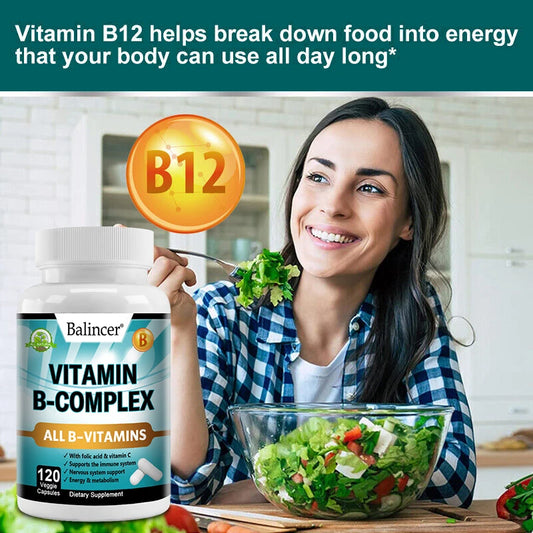 Garmtar High-Potency Vitamin B-Complex with Folic Acid & Vitamin C - Garmtar Pure Supplements