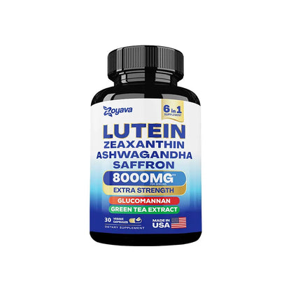 Lutein and Zeaxanthin 8000mg Eye Vitamins with Saffron Extract – Vision Support & Screen Fatigue Relief for Adults