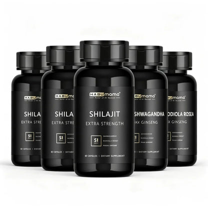 Purified Shilajit Vitality & Endurance Capsules (with Ashwagandha & Tribulus)