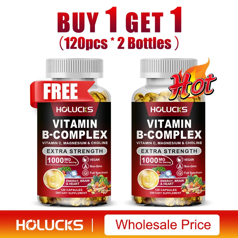Garmtar Super Vitamin B-Complex (B1, B2, B3, B5, B6, Biotin, B12) - Garmtar Pure Supplements
