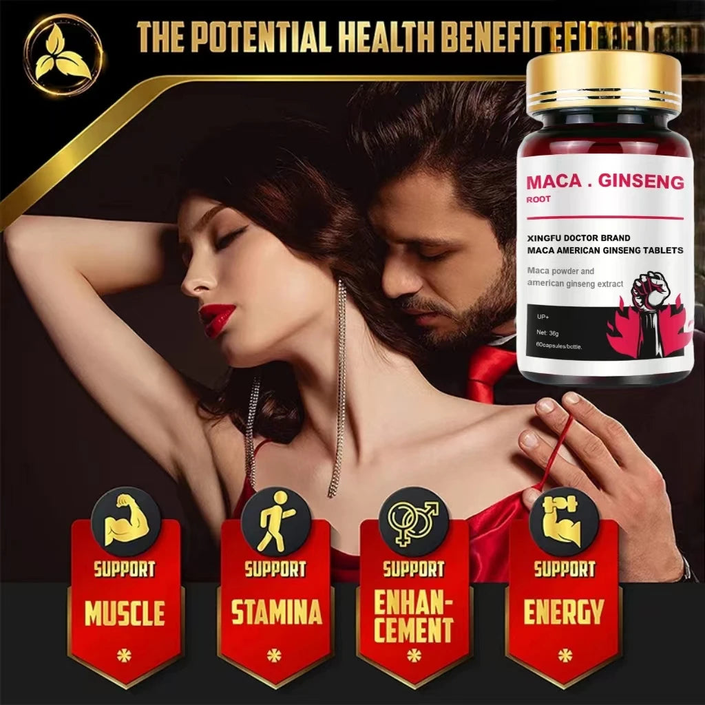Garmtar Black Maca & American Ginseng Stamina Capsules - Garmtar Pure Supplements