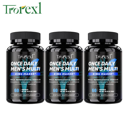 Men's Once Daily Multi-Vitality & Performance Complex – Male Firmness, Stamina & L-Arginine Support