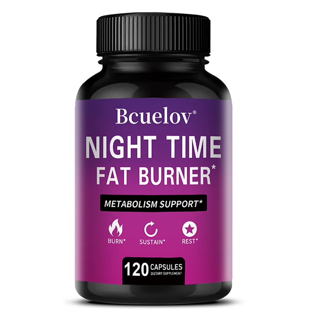NightBurn PM Thermogenic Fat Burner & Sleep Complex – Non-Stimulant Metabolism Booster, Cortisol Balance & Overnight Weight Management