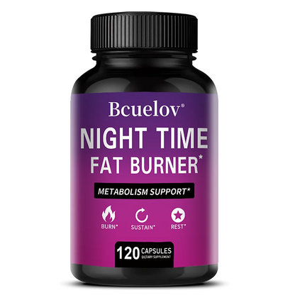 NightBurn PM Thermogenic Fat Burner & Sleep Complex – Non-Stimulant Metabolism Booster, Cortisol Balance & Overnight Weight Management