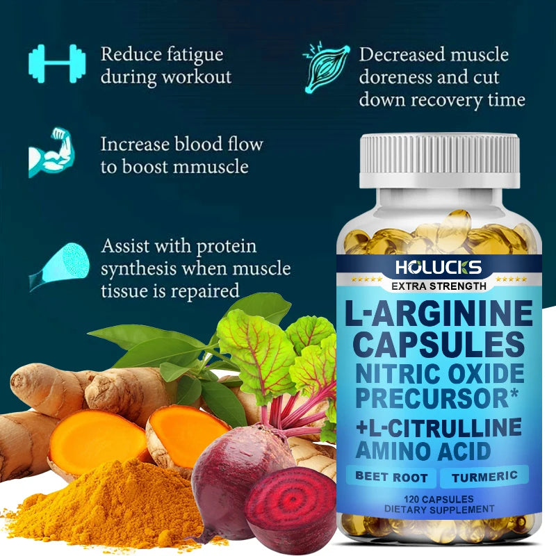 4-in-1 Nitric Oxide Performance Matrix – L-Arginine, L-Citrulline, Beet Root & Turmeric