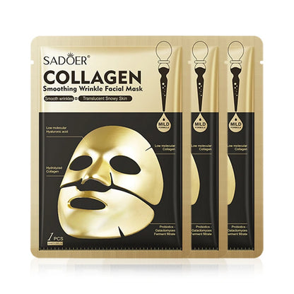 Sadoer Golden Collagen Facial Masks Moisturizing Anti Aging | Premium Care