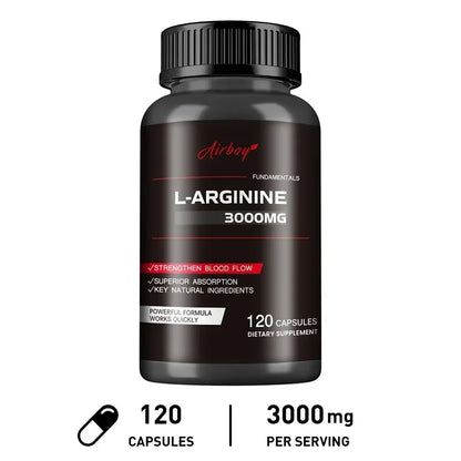 Pure L-Arginine Nitric Oxide Booster – Muscle Pumps, Circulation, Strength & Energy
