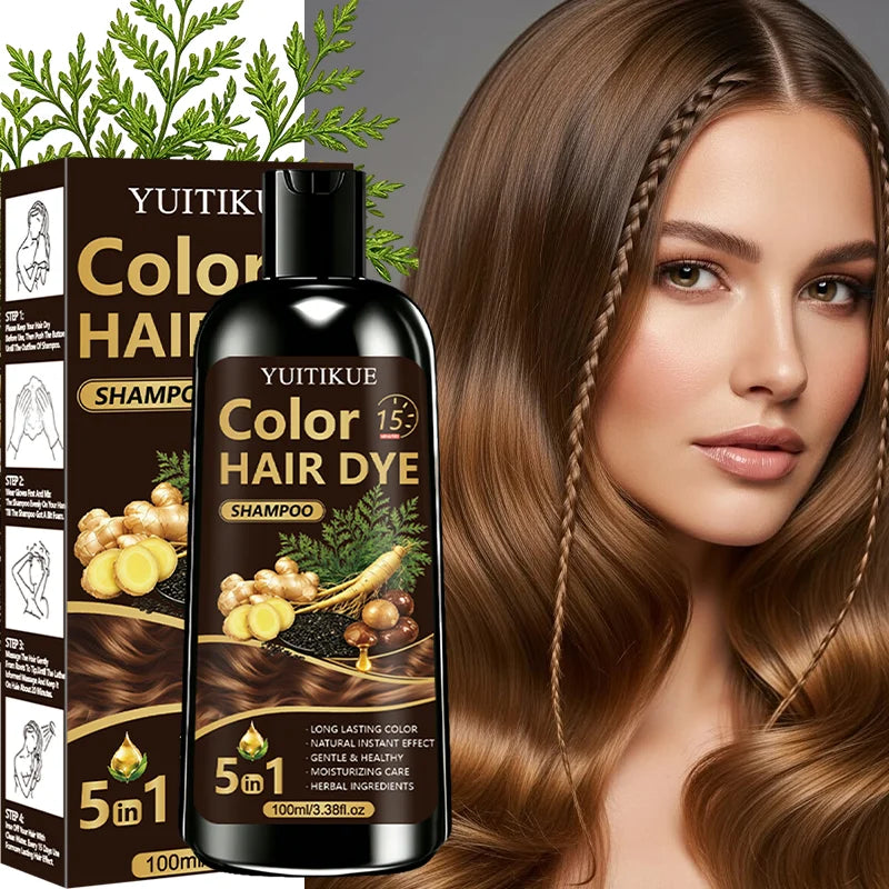 Herbal Quick Hair Coloring Wash Gentle Home Dye | Premium Care
