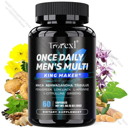 Men's Once Daily Multi-Vitality & Performance Complex – Male Firmness, Stamina & L-Arginine Support
