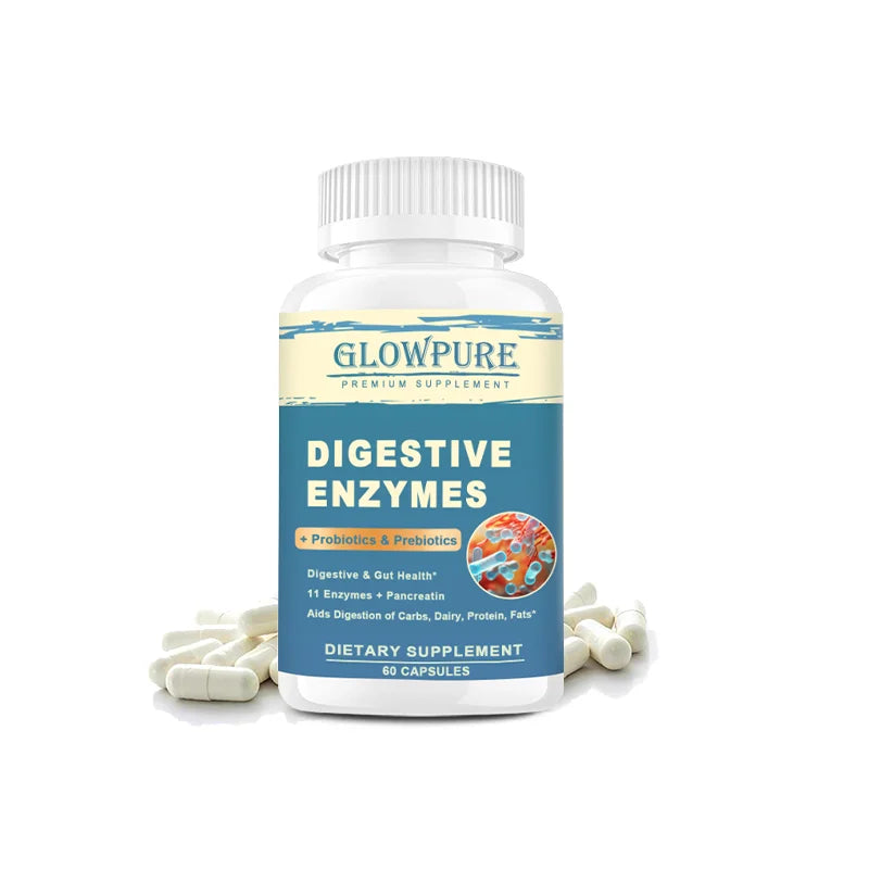 Digestive Enzymes with Prebiotics & Probiotics Capsules – Fast Bloating Relief, Gut Health & Immunity