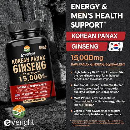 Garmtar Red Korean Panax Ginseng 10:1 Extra Strength - Garmtar Pure Supplements