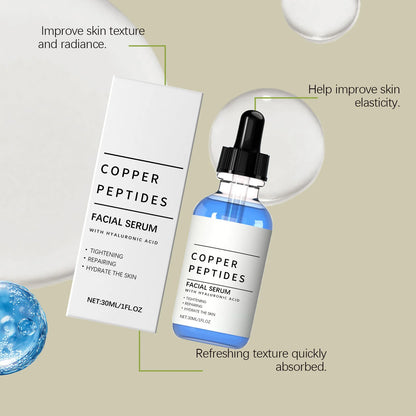 Hyaluronic Acid Moisturizing Facial Serum Hydrating Glow Boosting Face Care Essence for Dry Skin Nourishing Brighten Skincare