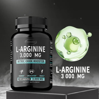 L-Arginine 3000mg Men's Vitality Complex – Peak Blood Flow, Intimate Stamina & Reproductive Health