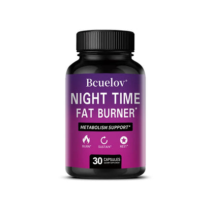 NightBurn PM Thermogenic Fat Burner & Sleep Complex – Non-Stimulant Metabolism Booster, Cortisol Balance & Overnight Weight Management
