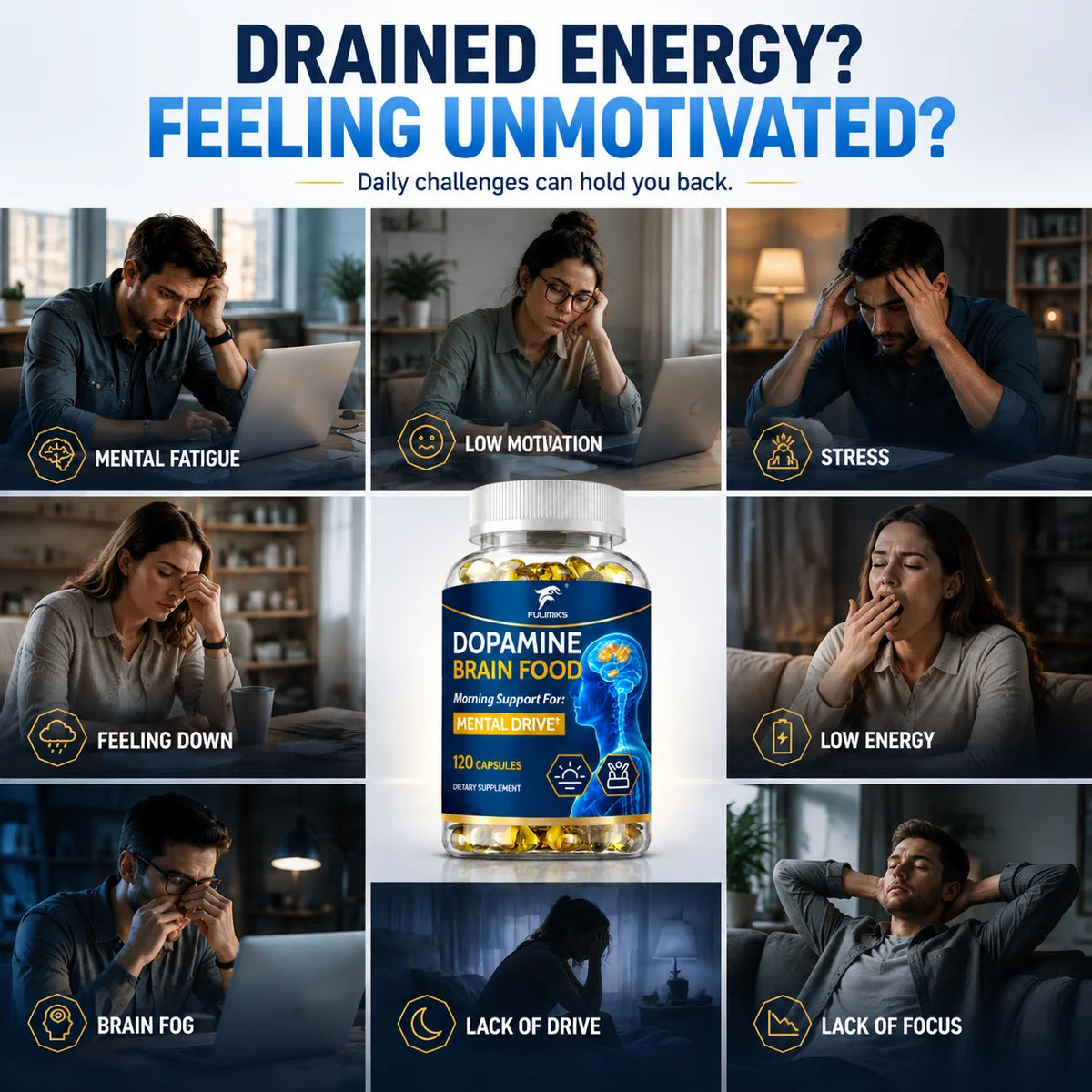 Garmtar Dopamine Brain Food & Nootropic Drive Matrix - Garmtar Pure Supplements