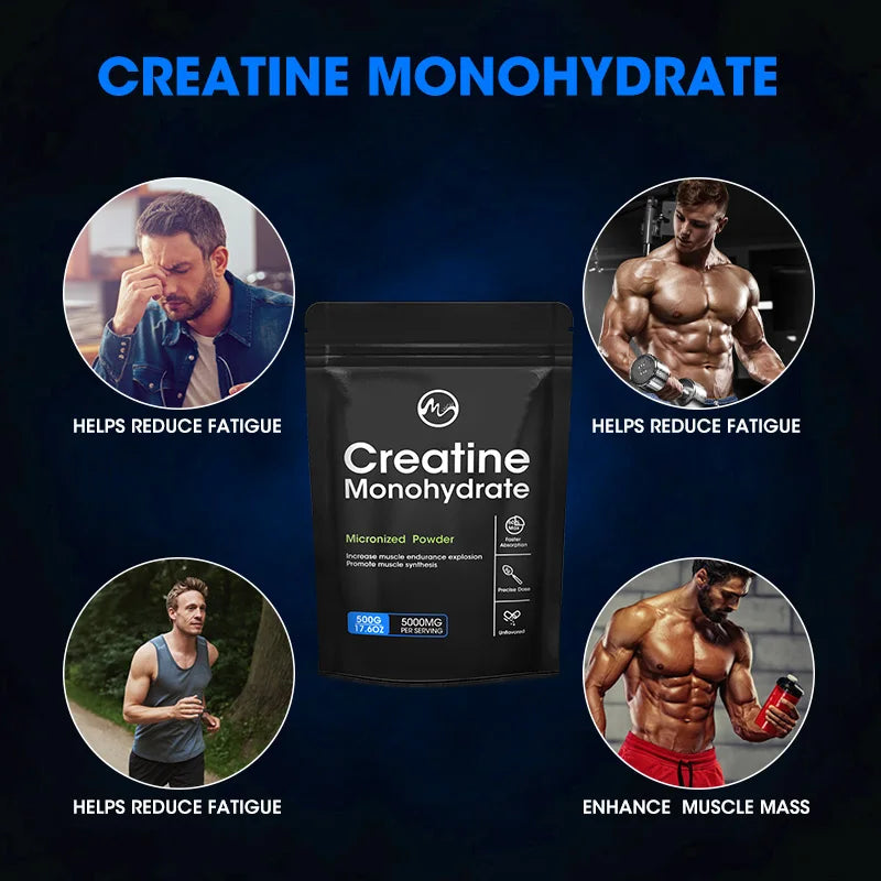Pure Micronized Creatine Monohydrate – Lean Muscle Growth, Power & Workout Fatigue Relief