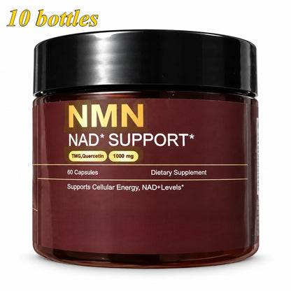 NMN 1000 Mg Capsule Supplement 4-in-1 Formula with TMG, Quercetin & Resveratrol NAD+ Supplement Supports Energy 60Capsules