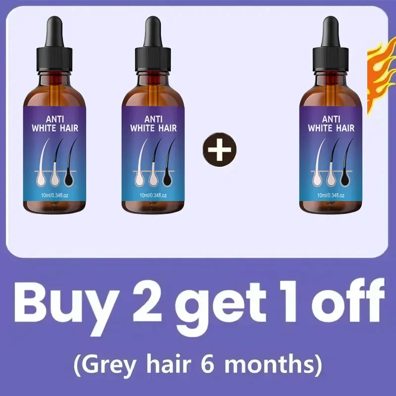 24 New White To Black Gray White Hair | Premium Care