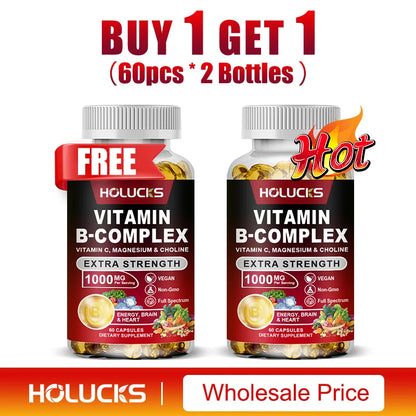Garmtar Super Vitamin B-Complex (B1, B2, B3, B5, B6, Biotin, B12) - Garmtar Pure Supplements