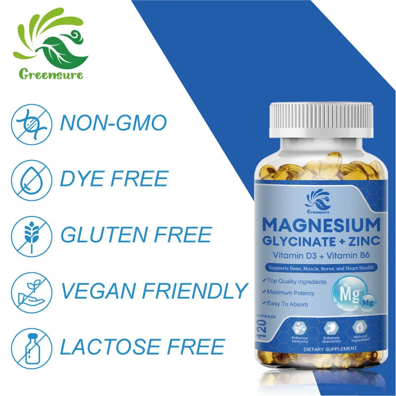 Garmtar Magnesium Glycinate & Zinc 500mg Mineral Complex - Garmtar Pure Supplements