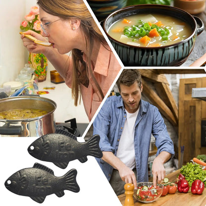 Garmtar Reusable Natural Cast Iron Cooking Fish (2-Pack) - Garmtar Pure Supplements