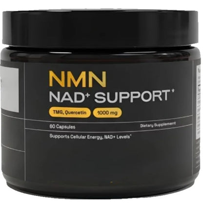 NMN 1000 Mg Capsule Supplement 4-in-1 Formula with TMG, Quercetin & Resveratrol NAD+ Supplement Supports Energy 60 Capsules
