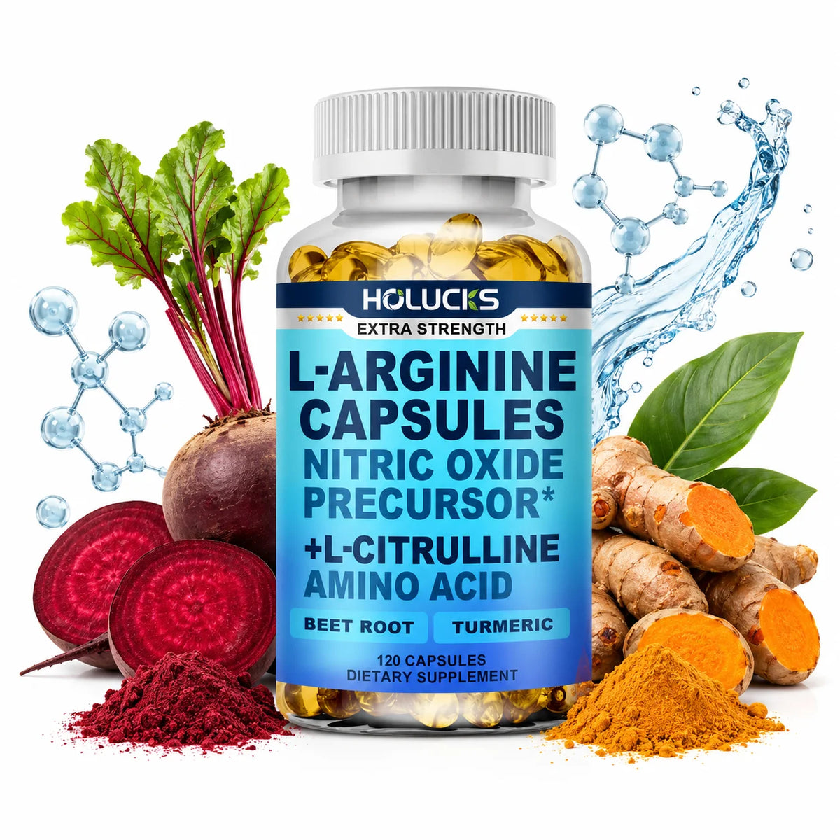 4-in-1 Nitric Oxide Performance Matrix – L-Arginine, L-Citrulline, Beet Root & Turmeric