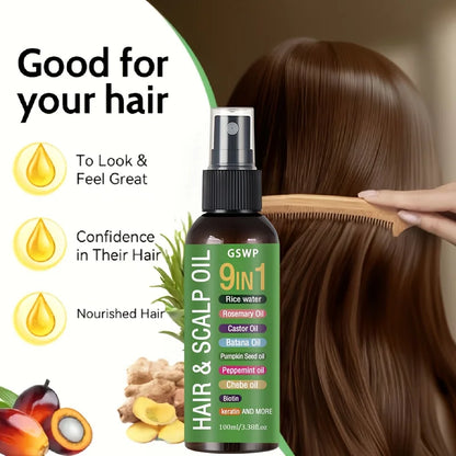 Gswp 9 In 1 Hair Oil Tames Dryness | Premium Care