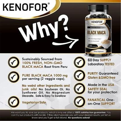 Kenofor Ultra Black Maca 10,000mg Complex