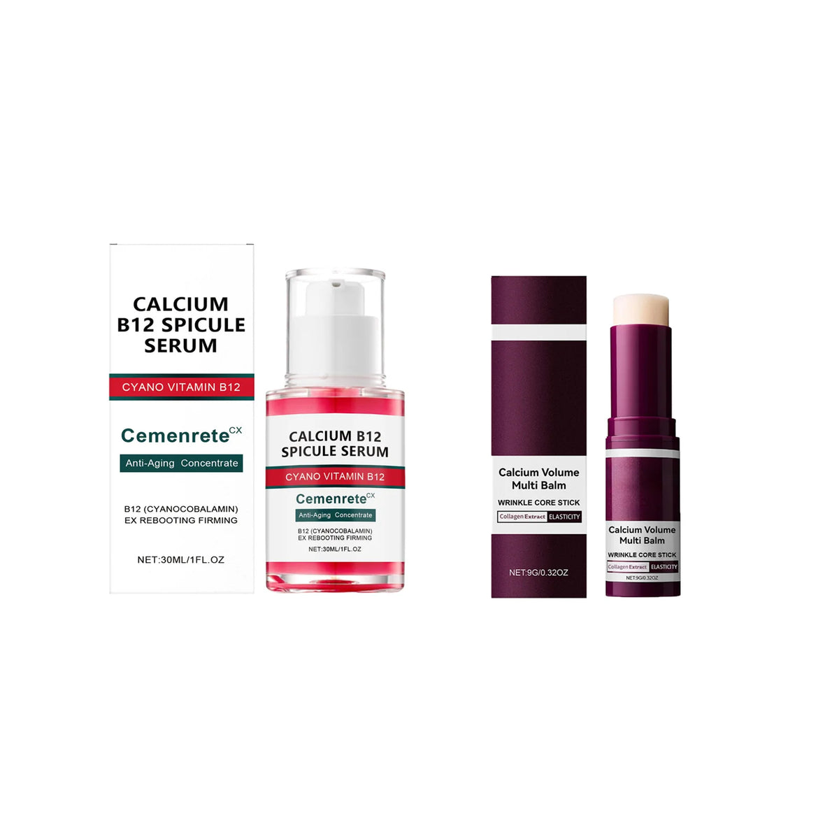 Calcium Skincare Set Anti Aging Calcium Volume Facial | Premium Care