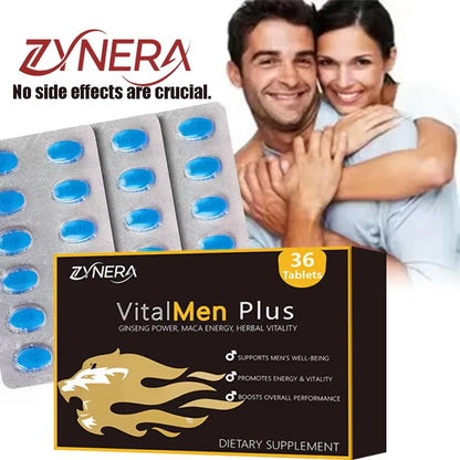 Male Blue Pills Health Supplement Energy Perfor mance Support Shilajit Ginseng Maca Ashwagandha Tablets
