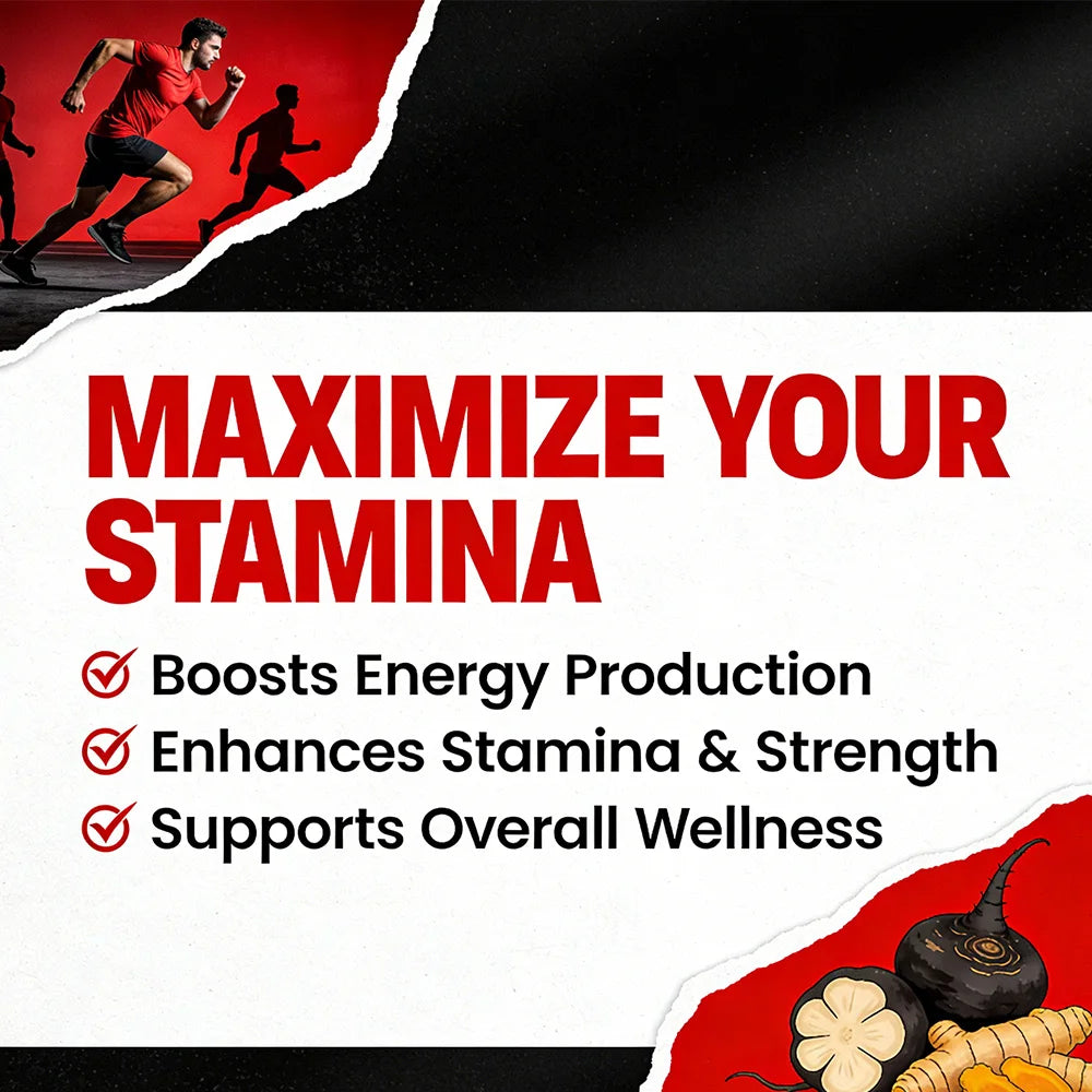 Organic Fenugreek Extract Capsules with Black Maca & Turmeric – Natural Energy, Endurance & Vitality