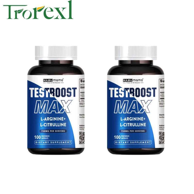 Pure L-Arginine Male Drive & Muscle Matrix – Stamina, Vitality & Lean Muscle Builder (100% Non-GMO)
