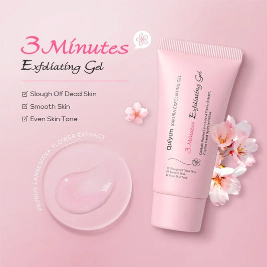 Sakura Exfoliating Peeling Gel Facial Scrub Moisturizing Nourishing | Premium Care